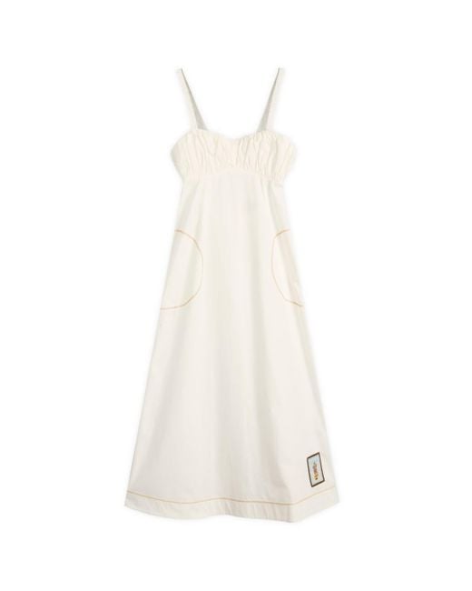 ALÉMAIS White Katerina Midi Dress