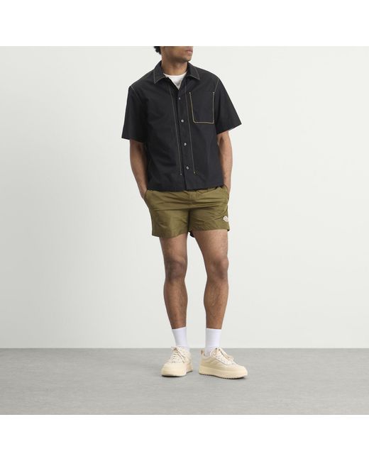 Moncler Green Swim Shorts for men