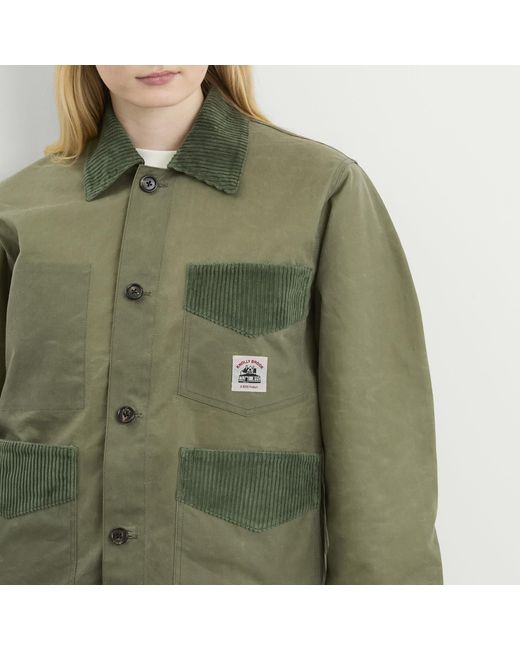 Bode Green Waxed Craft Jacket
