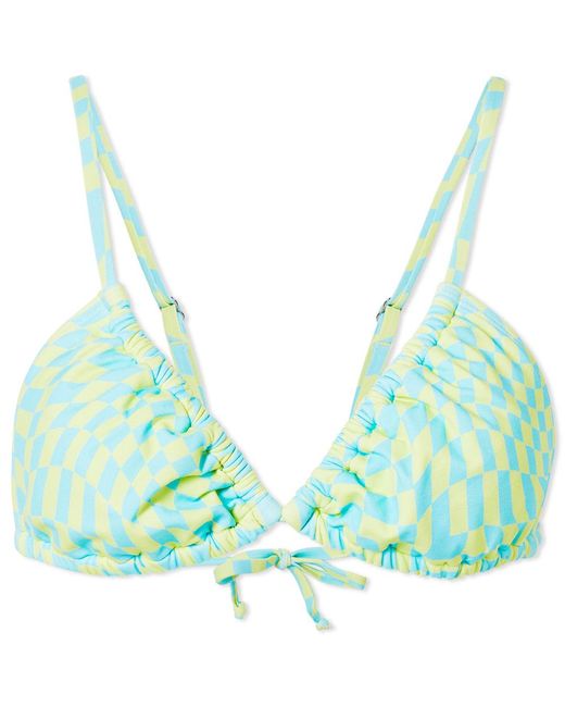 It's Now Cool Synthetic Gathered Bikini Top | Lyst Canada