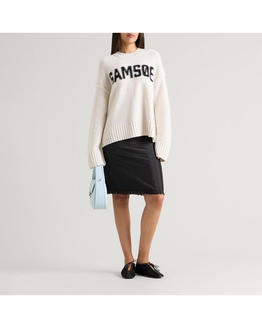 Samsøe & Samsøe White Sakeiku Samsøe Sweater