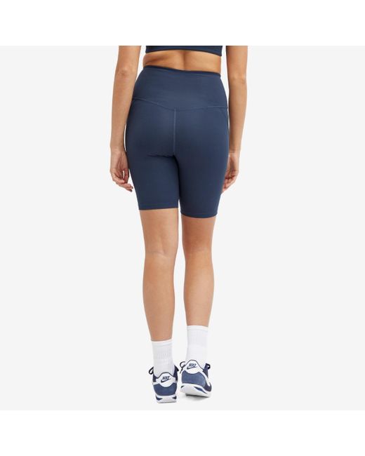 GIRLFRIEND COLLECTIVE Blue High-Rise Bike Shorts