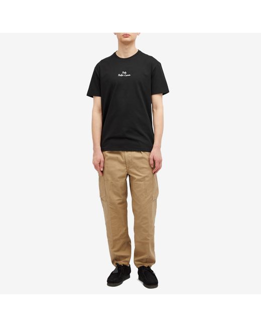 Polo Ralph Lauren Black Chain Stitch Logo T-Shirt for men