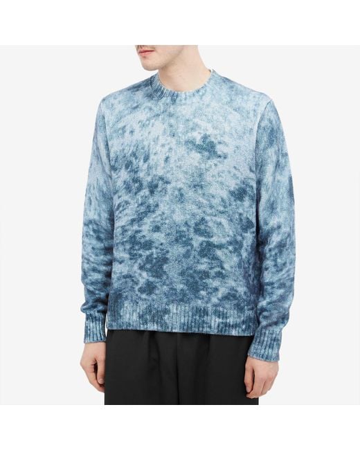 Acne Blue Acid Summer Tie Dye Jumper for men