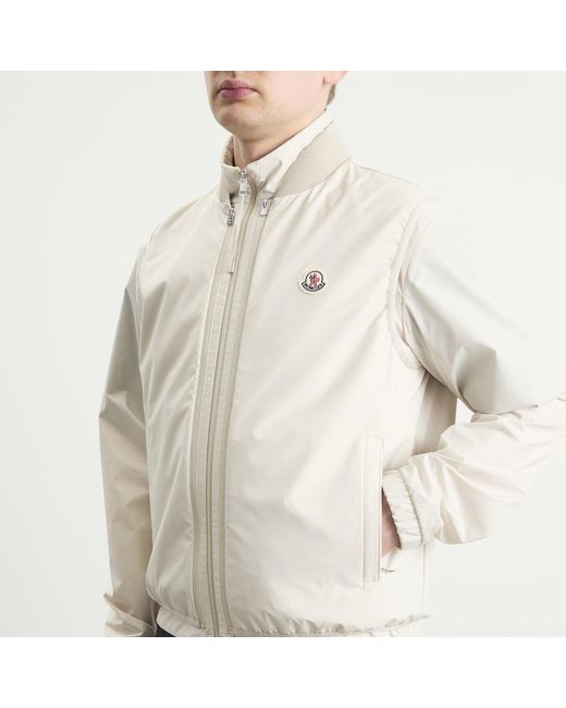 Moncler White Hemmoor Jacket With Removable Gilet for men