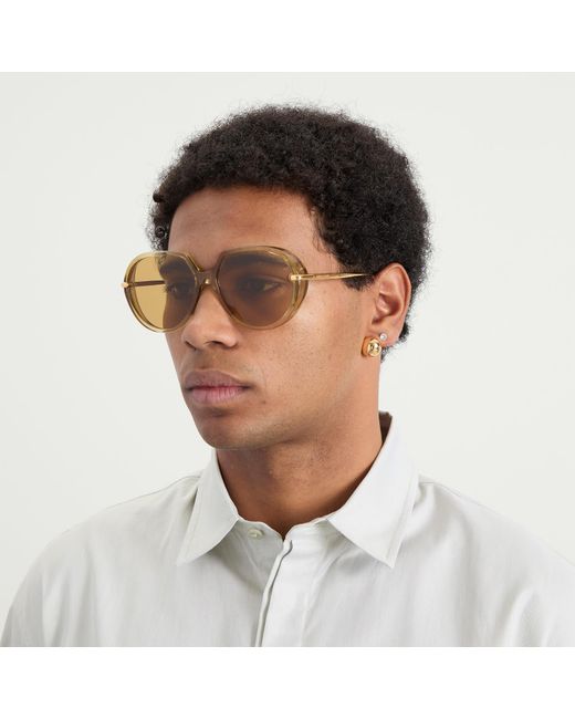 Bottega Veneta Natural Bottega Veneta Bv1436S Drop Sunglasses