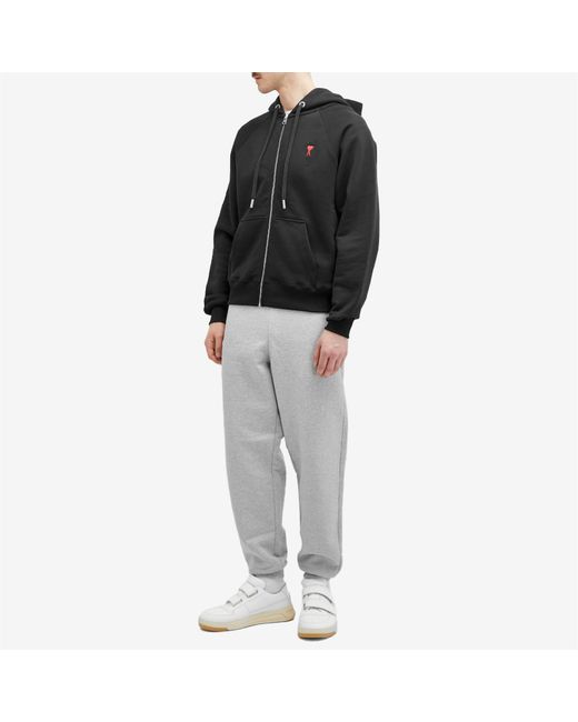 AMI Gray Small A Heart Sweat Pants for men