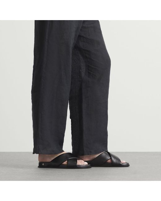 Anine Bing Black Emi Slides