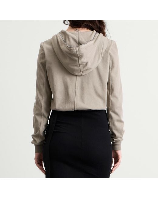 Rick Owens Brown Small Gimp Hoodie