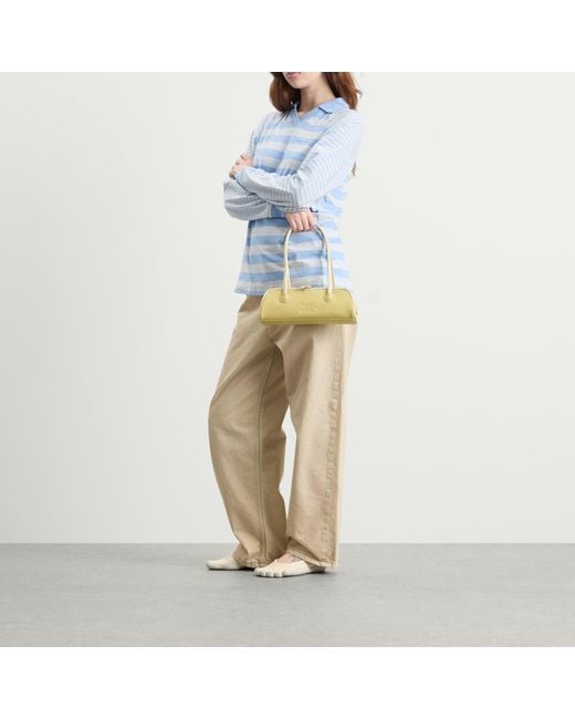 MARGE SHERWOOD Yellow Soft Piping Mini Soft Boston Ew Bag