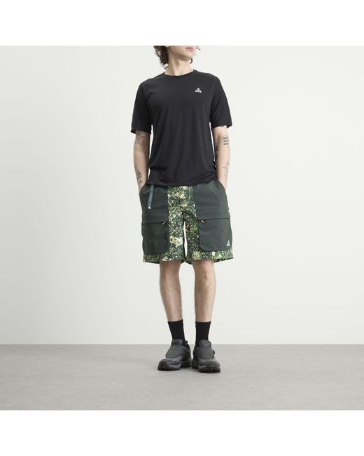 Nike Green Acg All Over Print Smith Summit Short for men