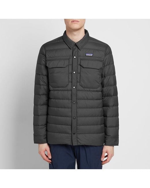 patagonia men's silent down shirt jacket