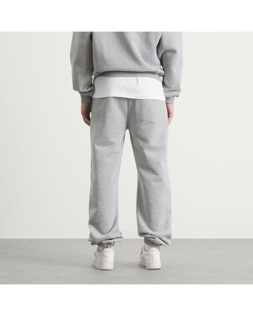 Annie Hood Gray Mini Logo Cuffed Joggers for men
