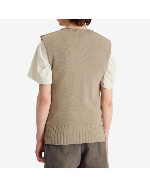 Entire studios Natural Burns Knit Vest for men