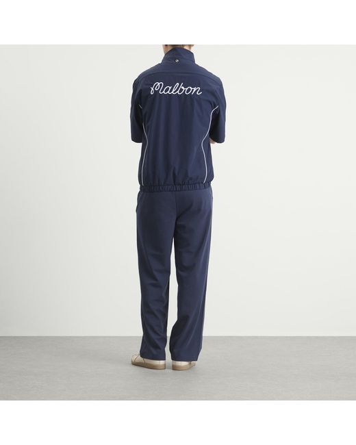 Malbon Blue Links Wind Shirt for men