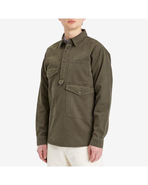 Dubbleware Green Westford Pullover Shirt for men