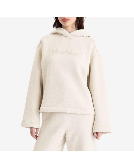 Max Mara White Gary Logo Hoodie