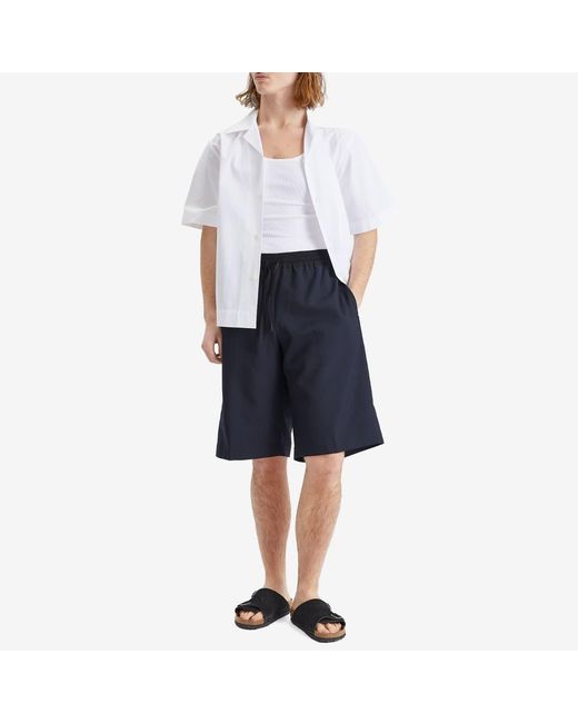 Studio Nicholson Blue Drawstring Shorts for men