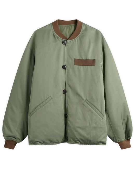 Visvim Green Corps Down Bomber Jacket for men