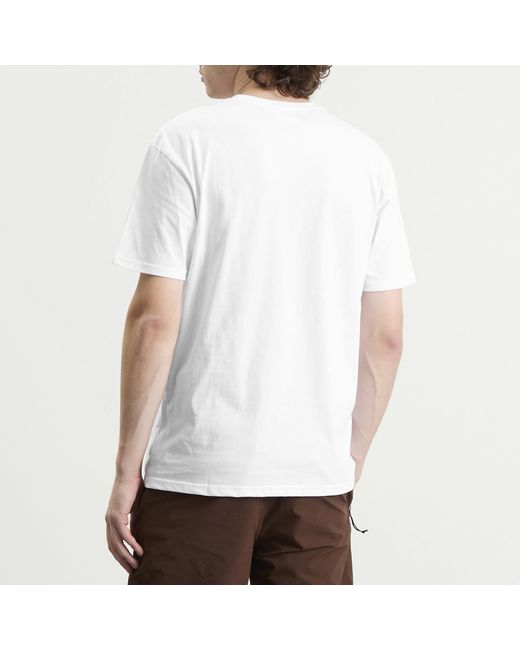 Columbia White Csc Basic Logo T-Shirt for men