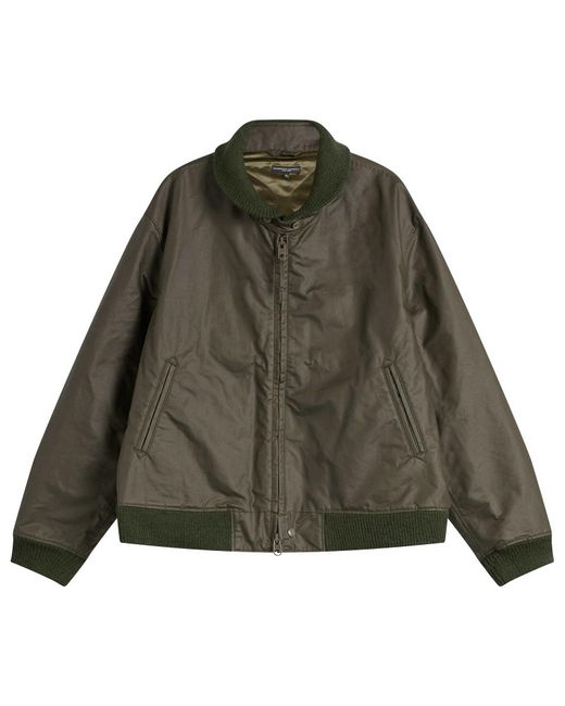 Engineered Garments Green Waxed Cotton Ll Jacket for men