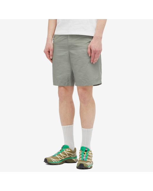 Snow Peak Green Light Mountain Cloth Shorts for men