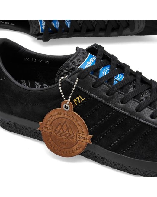 Adidas Originals Black Adidas Spzl Gazelle Sneakers for men