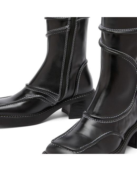 Miista Black Malene Ankle Boots