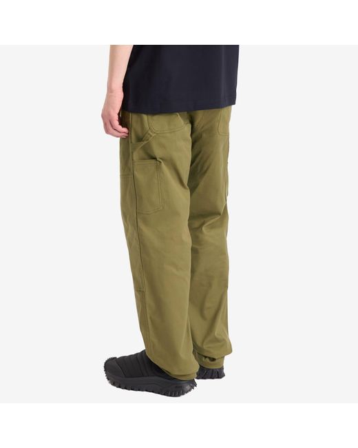 Moncler Green Cotton Gaberdine Trousers for men