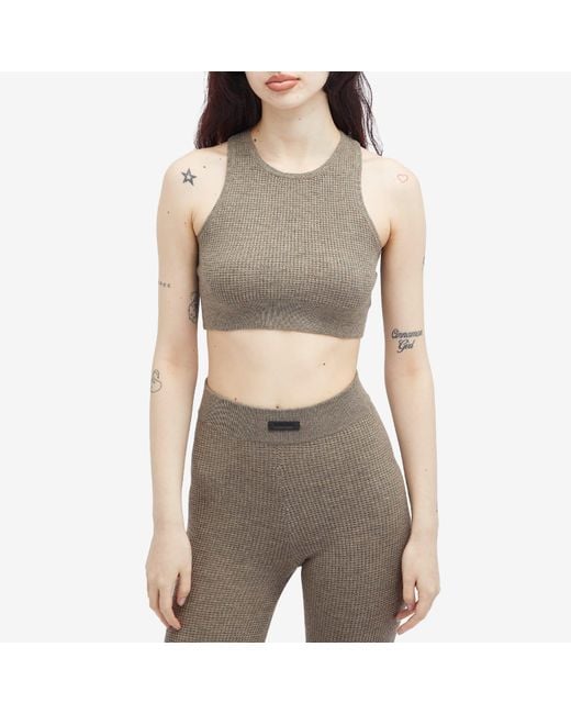 Fear Of God Brown Waffle Sport Tank Top