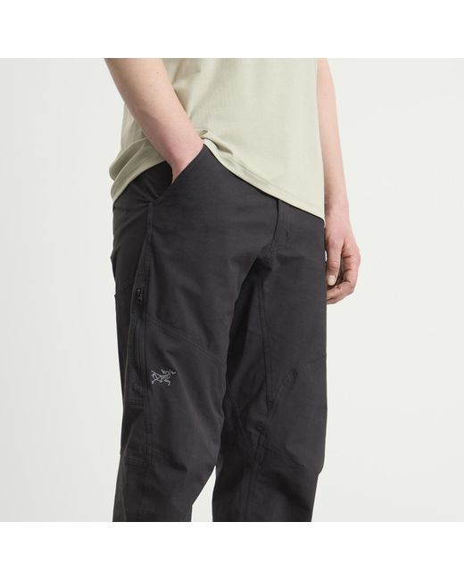 Arc'teryx Gray Cronin Cotton Trousers for men