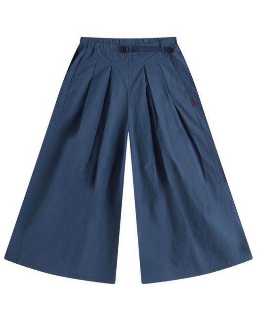 Gramicci Blue Nylon Flare Pants