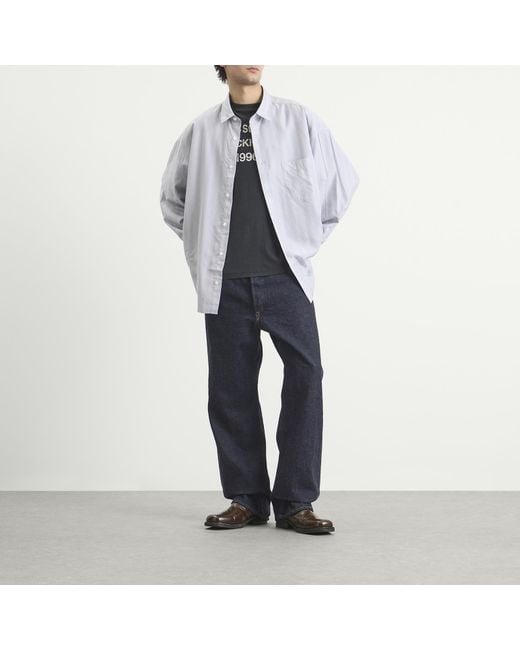 Acne Blue Stripe Shirt for men