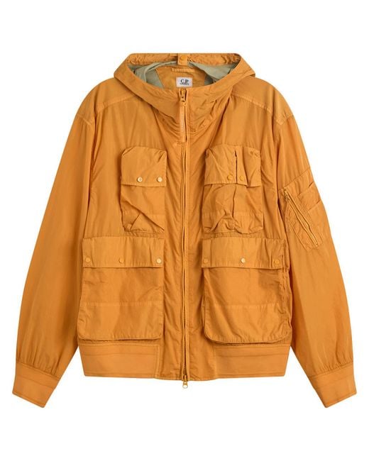 C.P. Company Chrome-R Goggle Jacket in Orange for Men | Lyst Canada