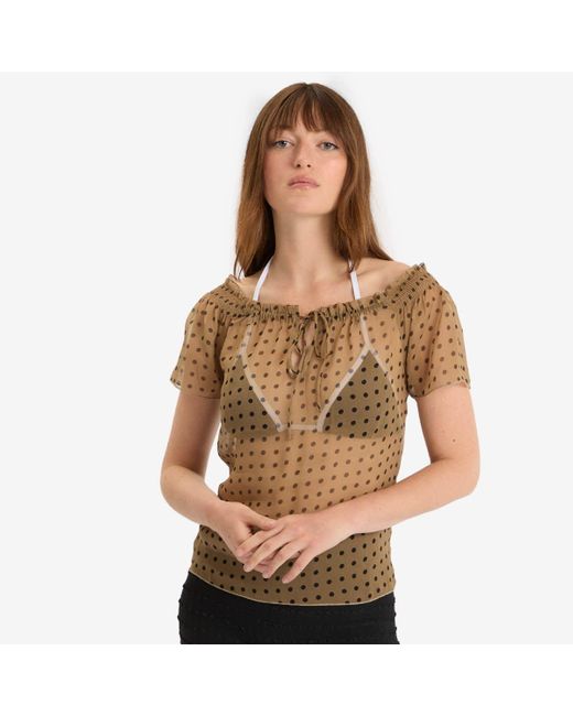 Fruity Booty Natural Polka Top