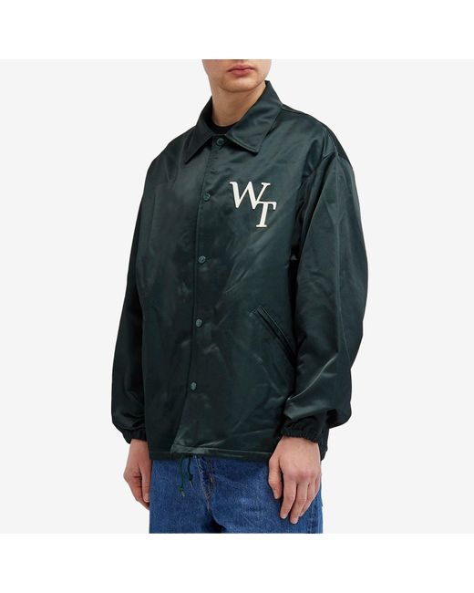 (w)taps Green 04 Coach Jacket for men