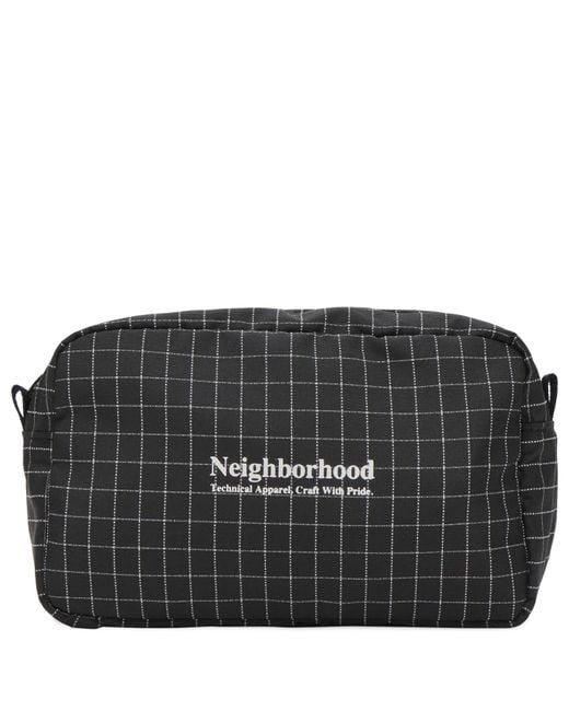 Neighborhood Black Reflective Pouch for men