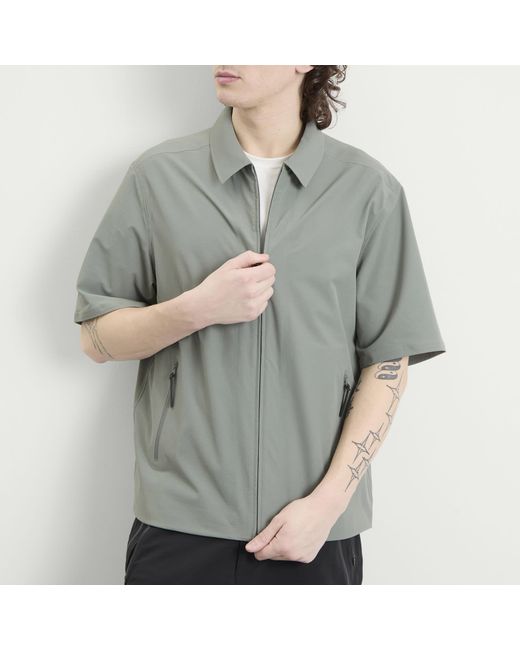 Hiking Patrol Gray Edge Lt Softshell Technical Short Sleeve Shirt for men