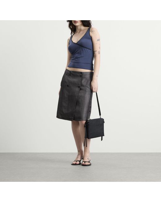 Peachy Den Gray Estelle Midi Skirt