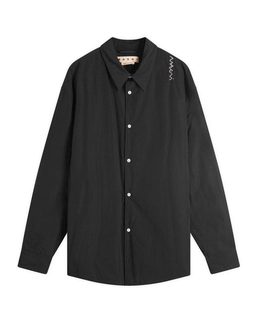 Marni Black Nylon Overshirt for men