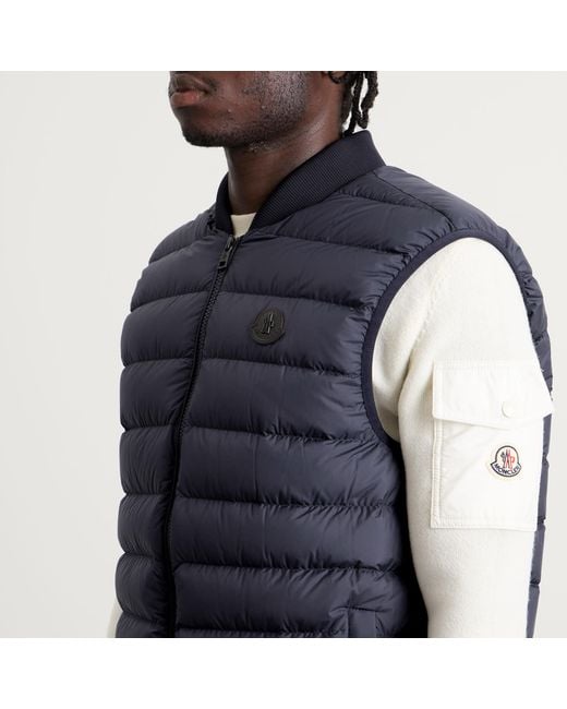 Moncler Blue Froissel Vest for men