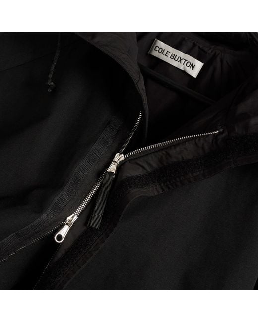 Cole Buxton Black Hooded Jacket for men