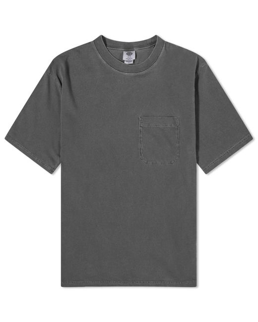 Dickies Gray Garment Dyed Pocket T-Shirt for men