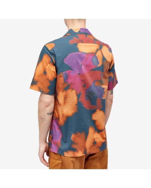 Paul Smith Blue Floral Vacation Shirt for men