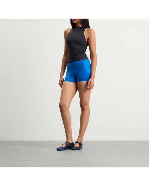 Nike Blue X Skims Matte Mock Neck Racer Tank