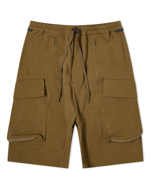 Poliquant Green High Density Jungle Cargo Shorts for men