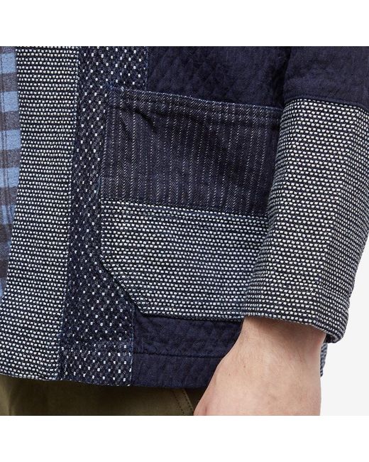 FDMTL Boro Patchwork Haori Jacket in Blue for Men | Lyst