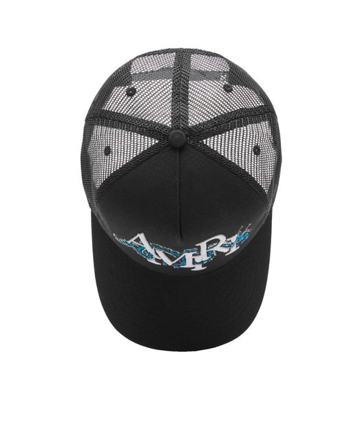 Amiri Black Cny Dragon Trucker Hat for men
