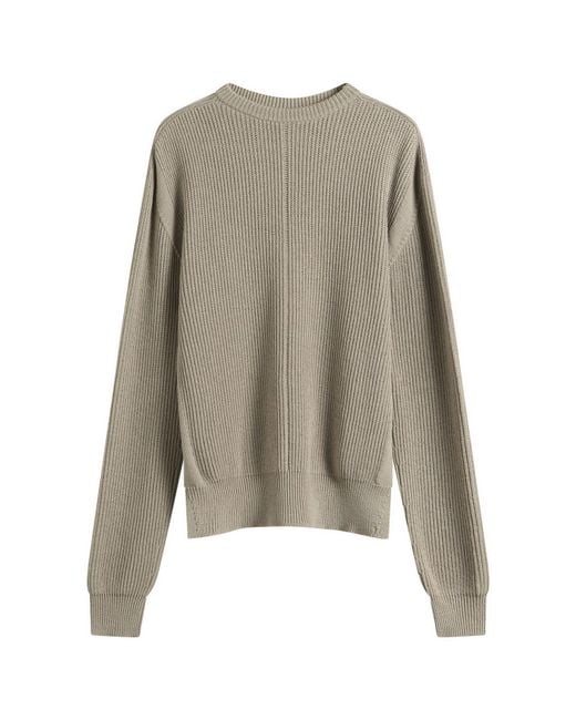 Rick Owens Gray Fisherman Round Neck Jumper for men