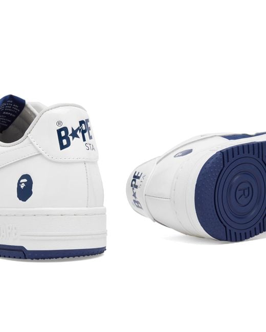 A Bathing Ape Blue Negative Bape Sta Sneaker for men